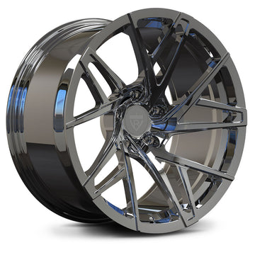 RV-MS74 custom forged concave wheels for C5 Corvette, stylish monoblock design for superior performance and look.